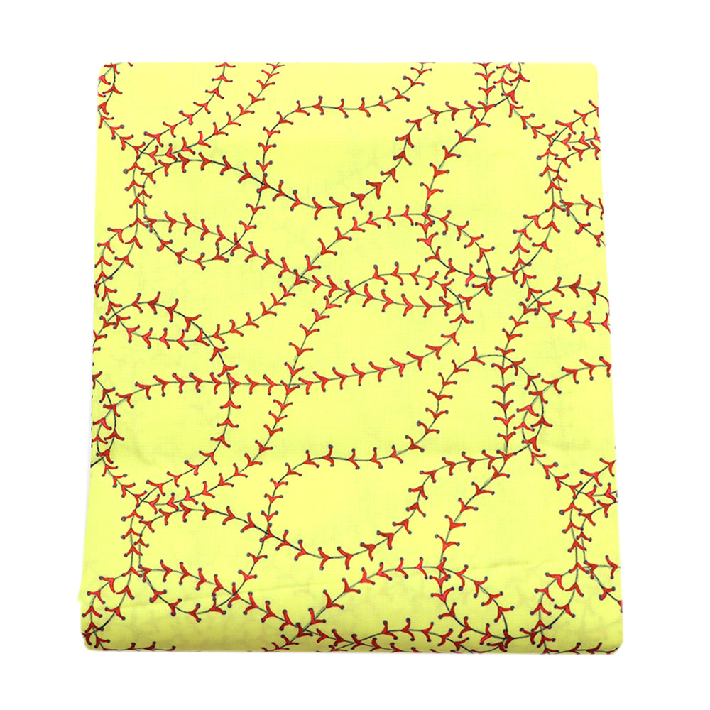 yellow series printed fabric