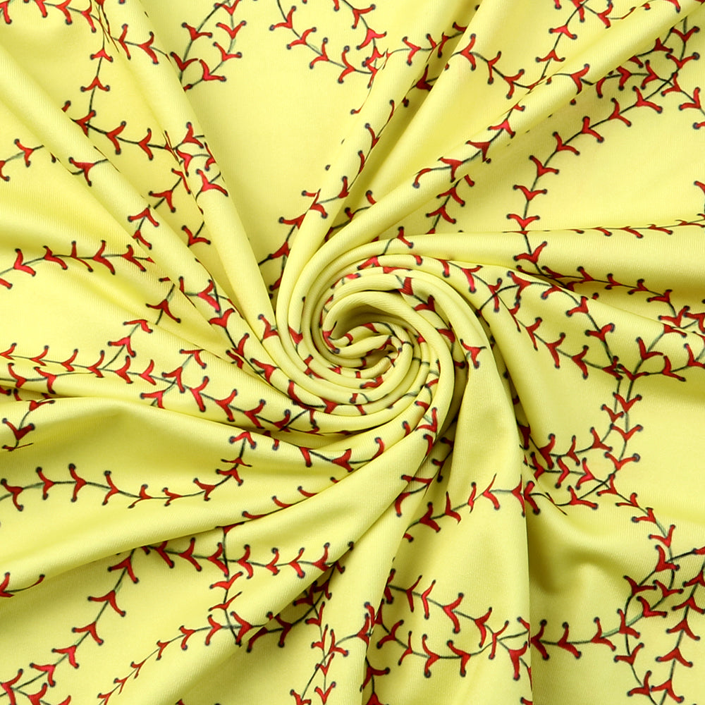 yellow series printed fabric