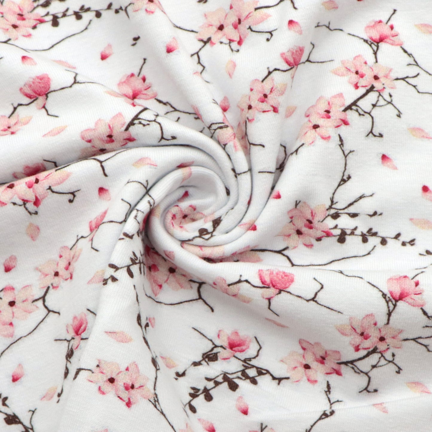 flower floral plum printed fabric