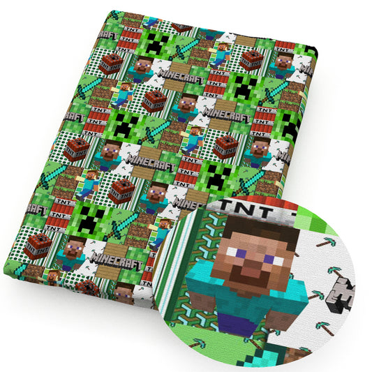 minecraft printed fabric