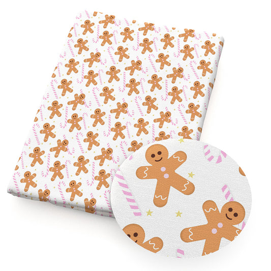 star starfish christmas day gingerbread man crutch printed fabric