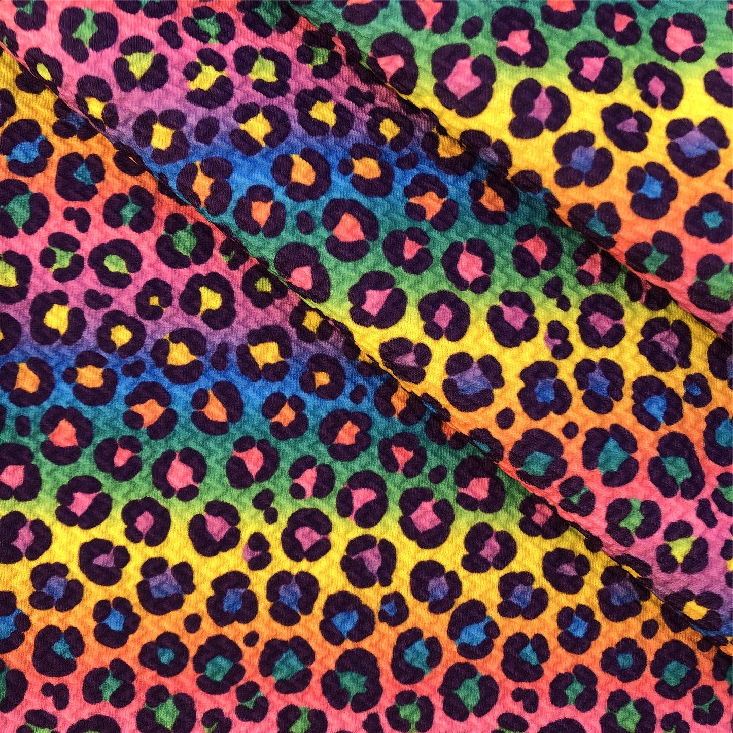 gradient color leopard cheetah purple series printed fabric