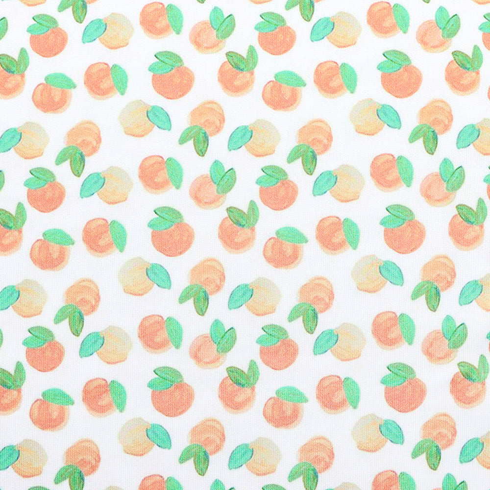 fruit peach printed fabric