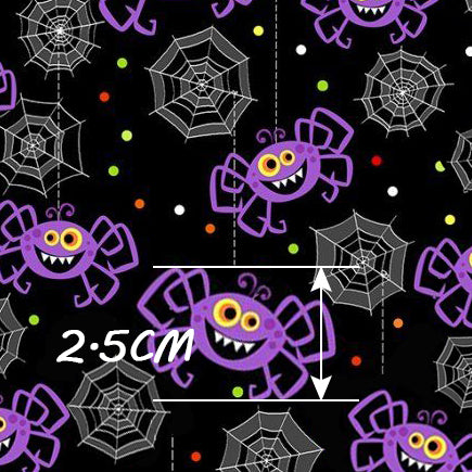 polyester cotton halloween（5 designs/set,half meter/design） printed fabric set