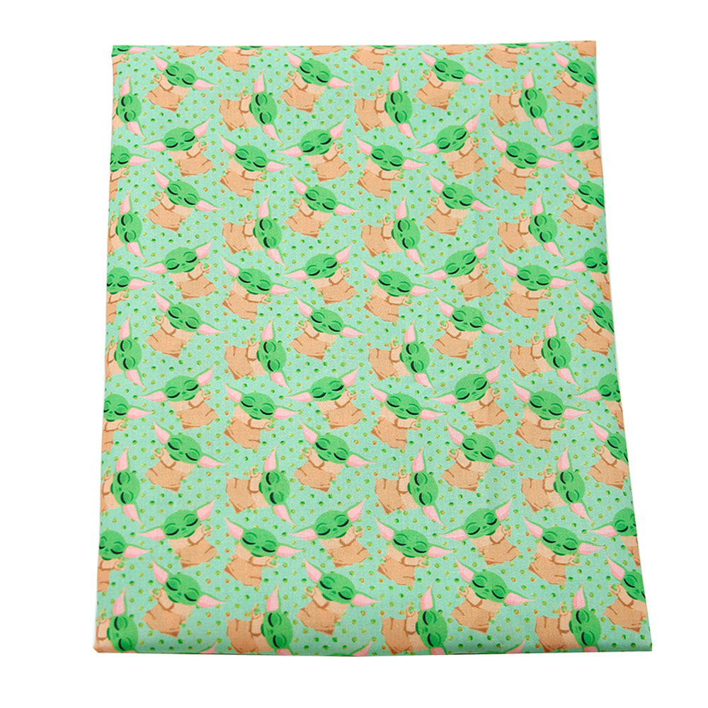 dots spot green series printed fabric