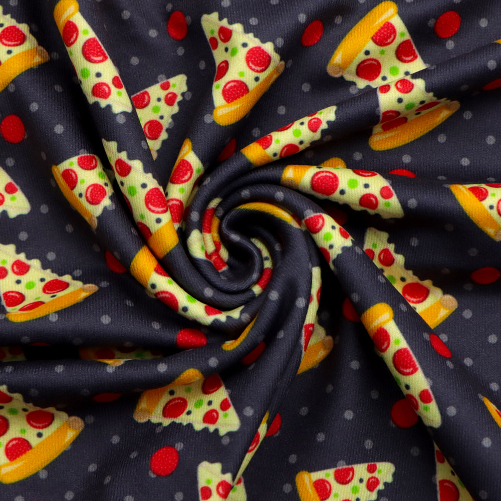 food pizza hut pizza printed fabric