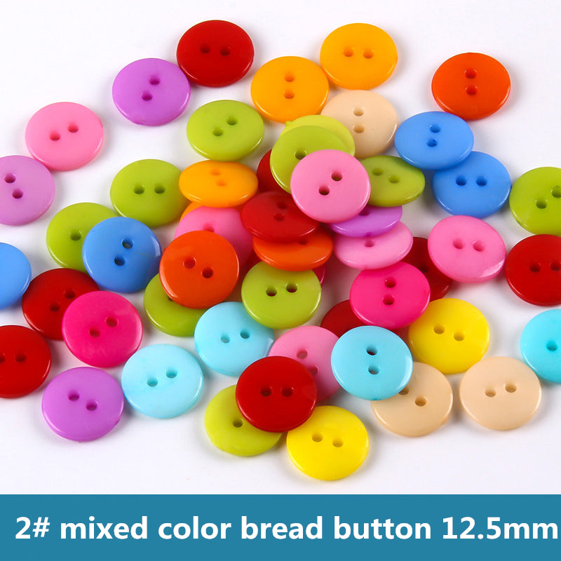 100PCS mix colors plastic buttons