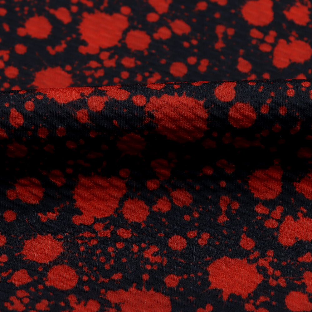 blood paint splatter printed fabric