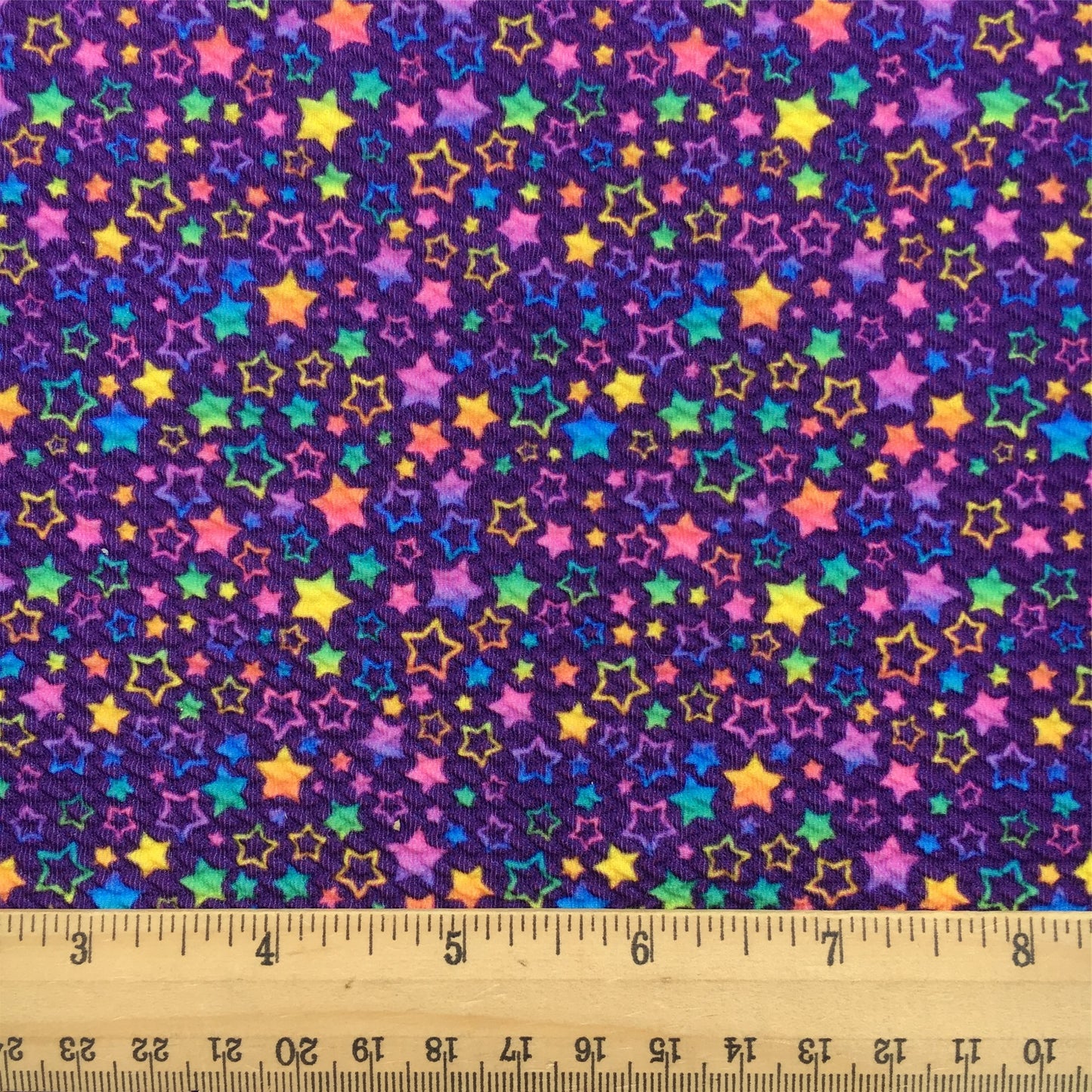 gradient color star starfish purple series printed fabric