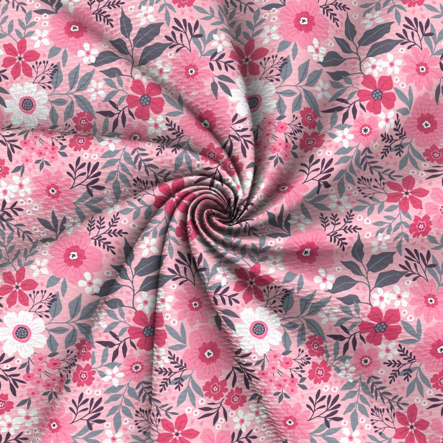 flower floral leaf leaves tree pink series printed fabric