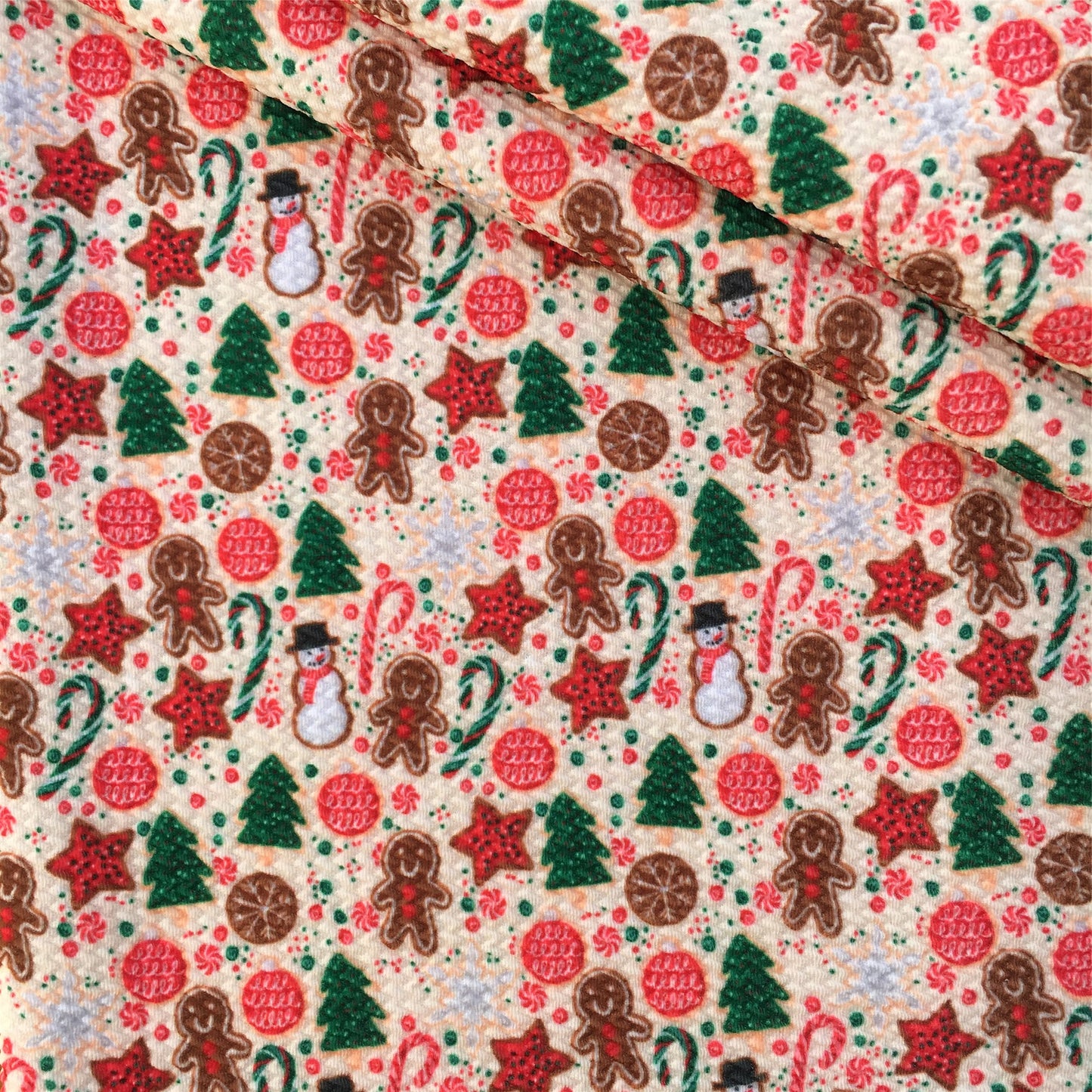 snowman christmas tree christmas day printed fabric