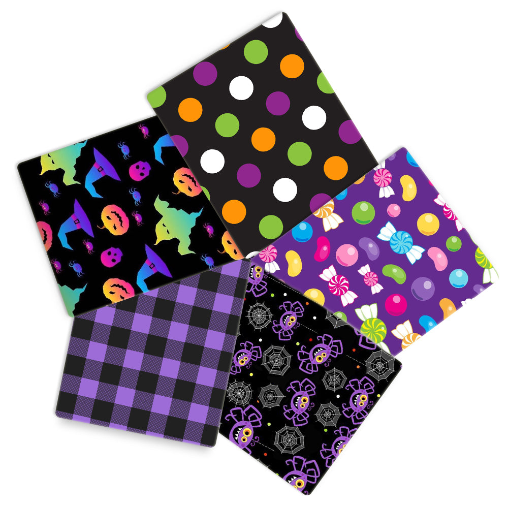 polyester cotton halloween（5 designs/set,half meter/design） printed fabric set