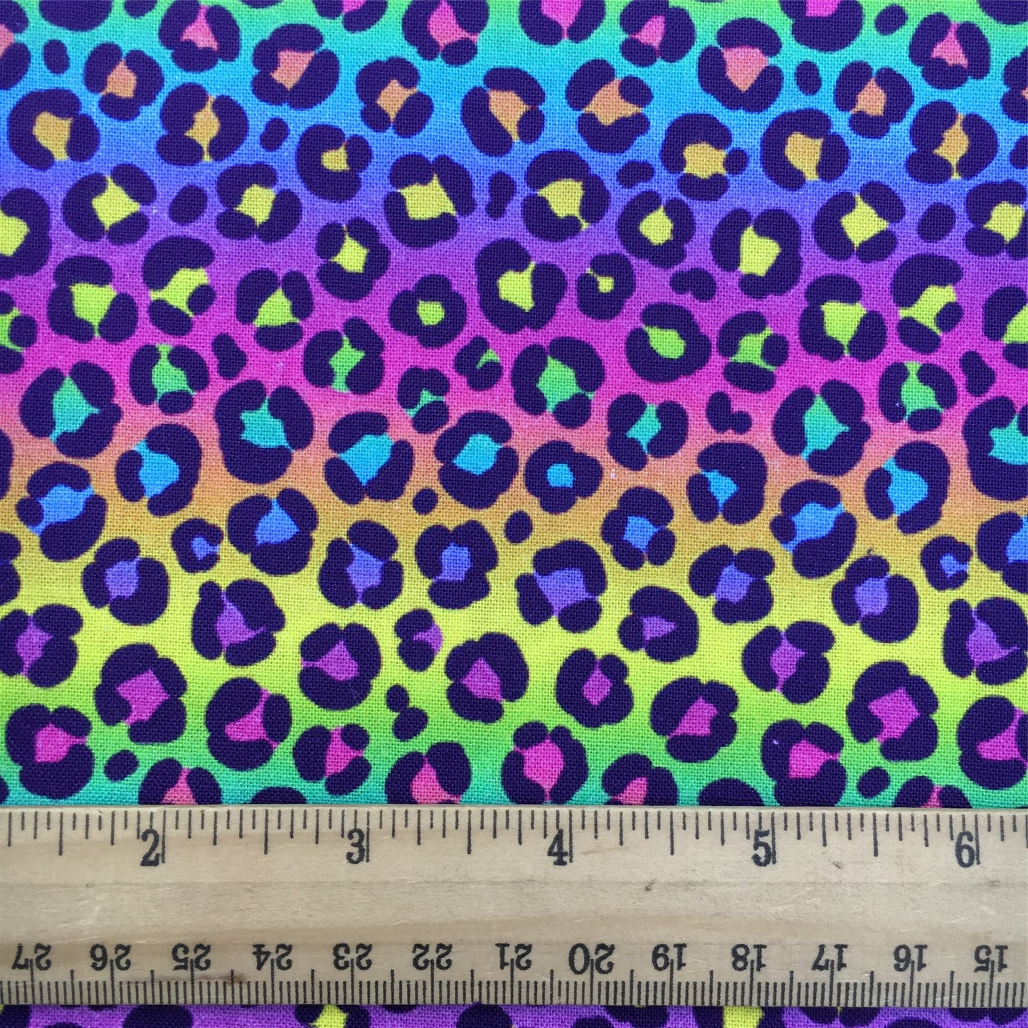 gradient color leopard cheetah purple series printed fabric