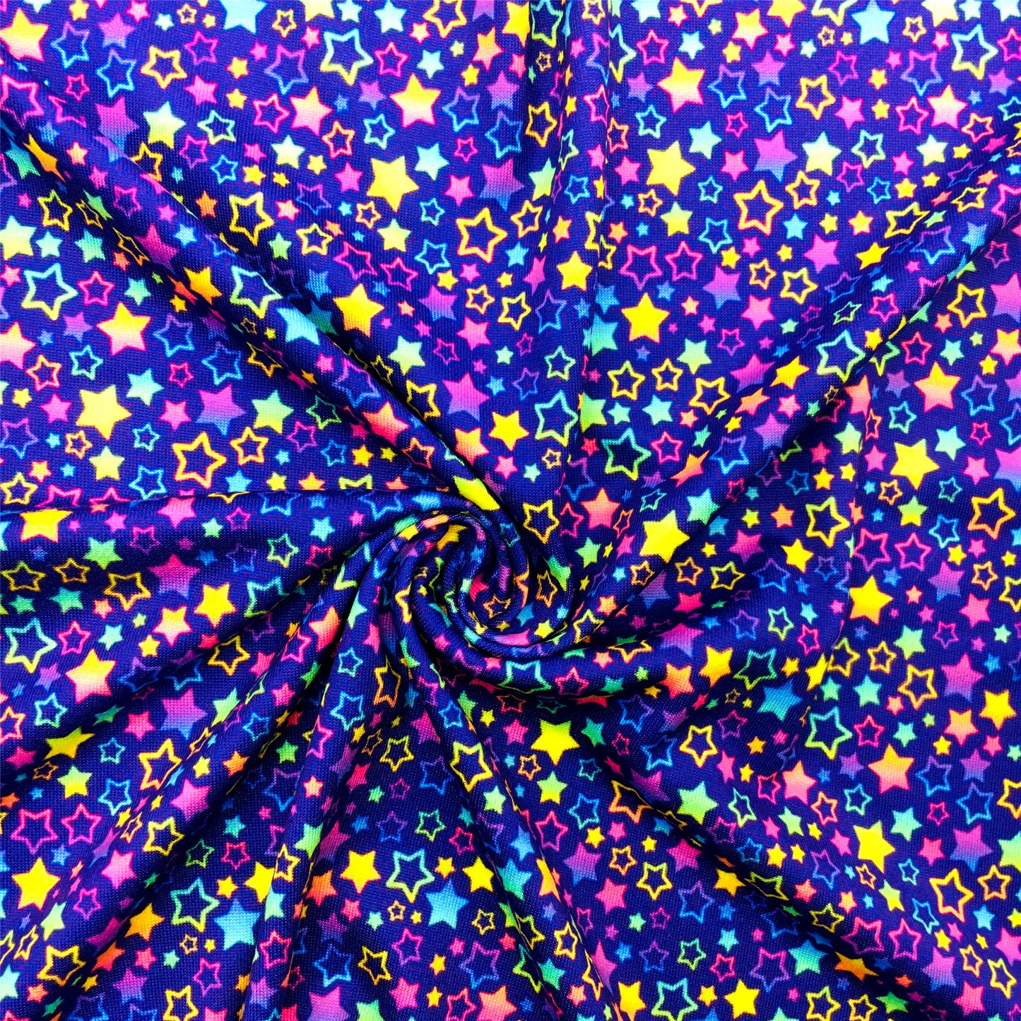 gradient color star starfish purple series printed fabric