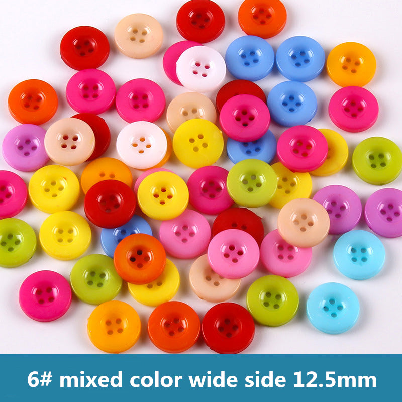 100PCS mix colors plastic buttons