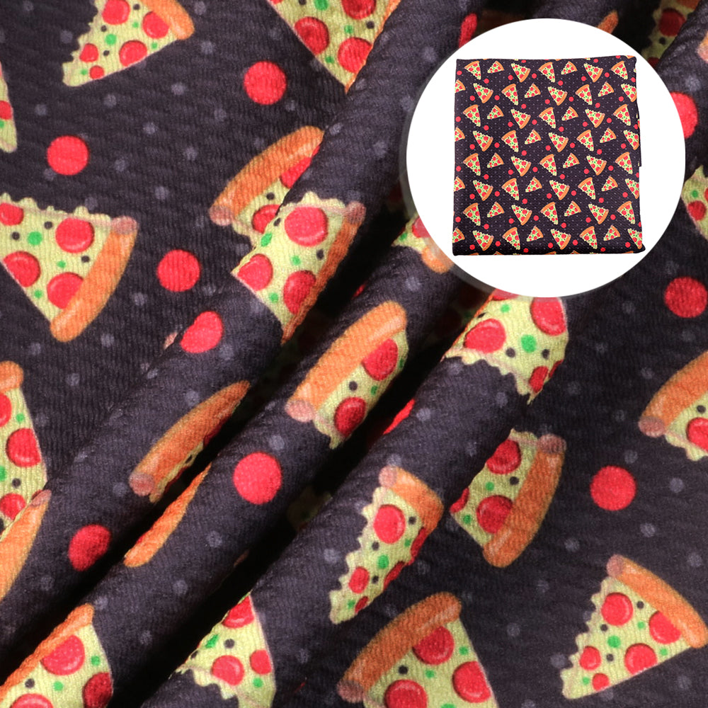 food pizza hut pizza printed fabric