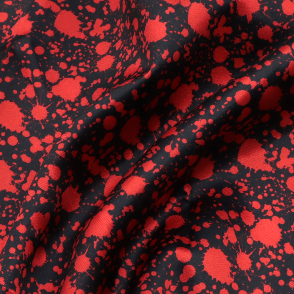 blood paint splatter printed fabric