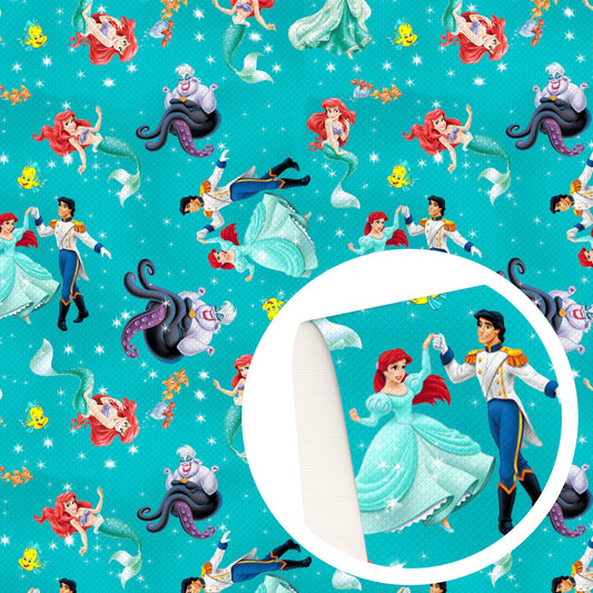 mermaid ariel little mermaid fabric