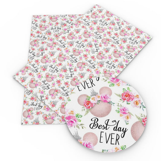 letters alphabet flower floral printed fabric