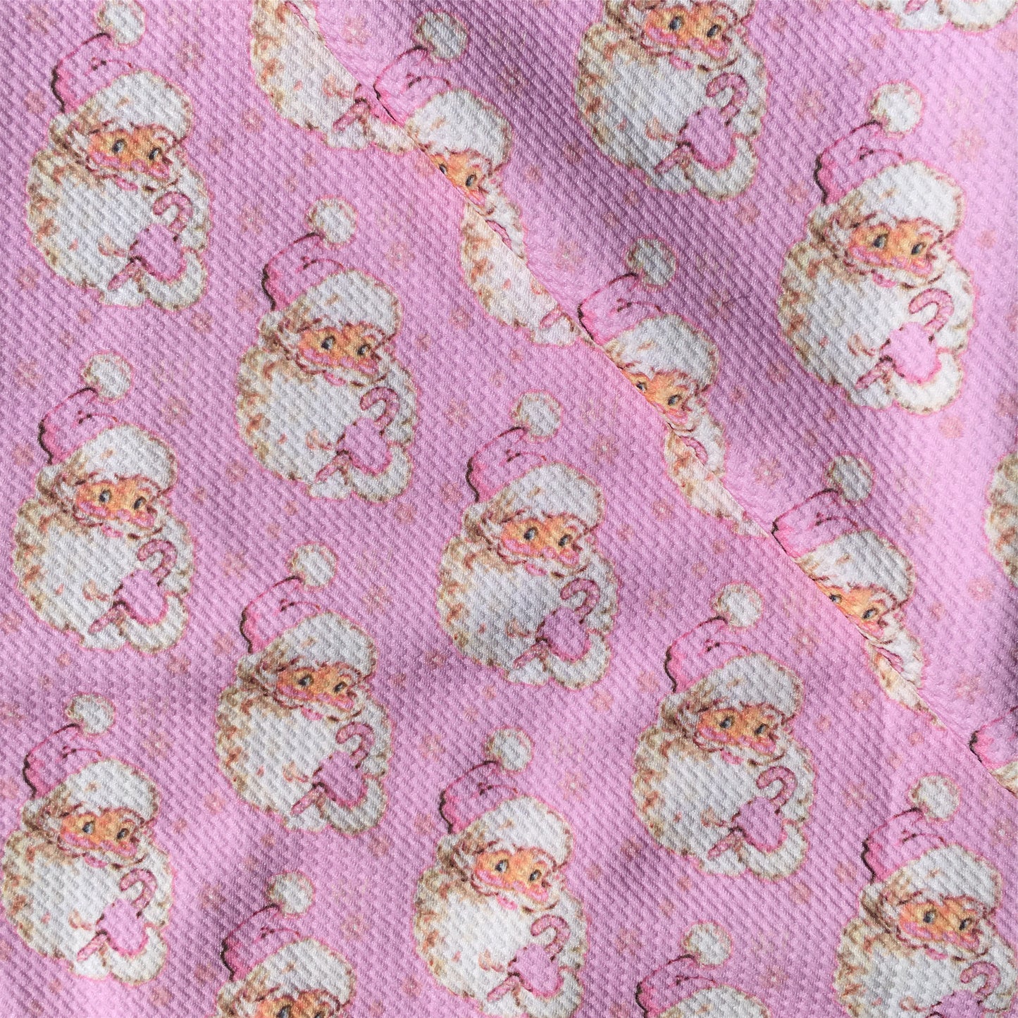 pink series christmas day printed fabric