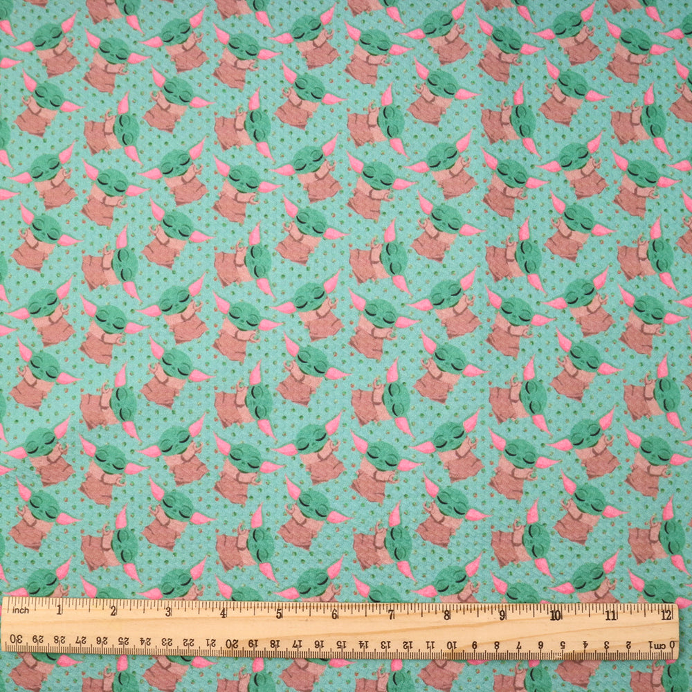 dots spot green series printed fabric