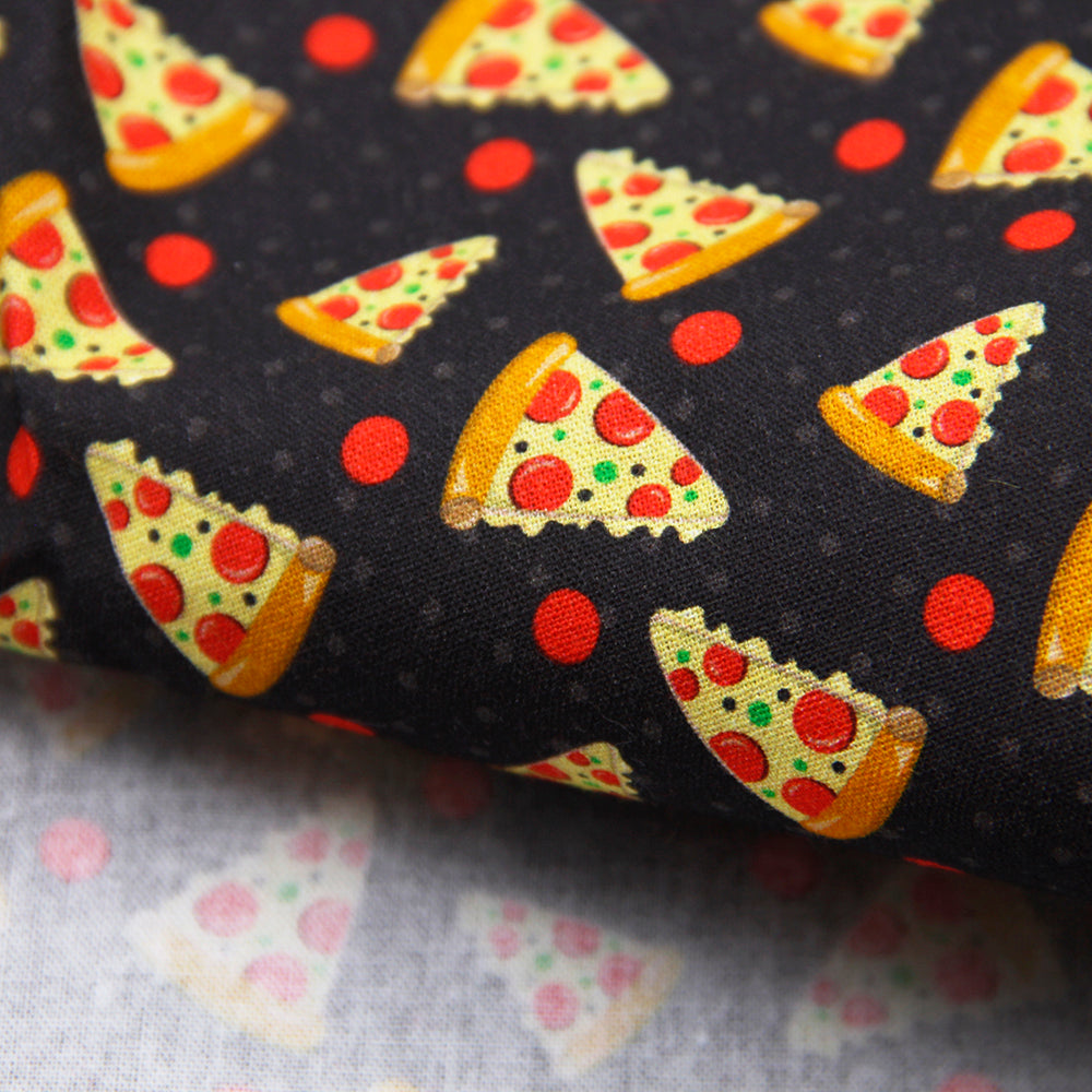 food pizza hut pizza printed fabric