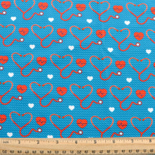 Load image into Gallery viewer, heart love nurses doctor health valentines day printed fabric
