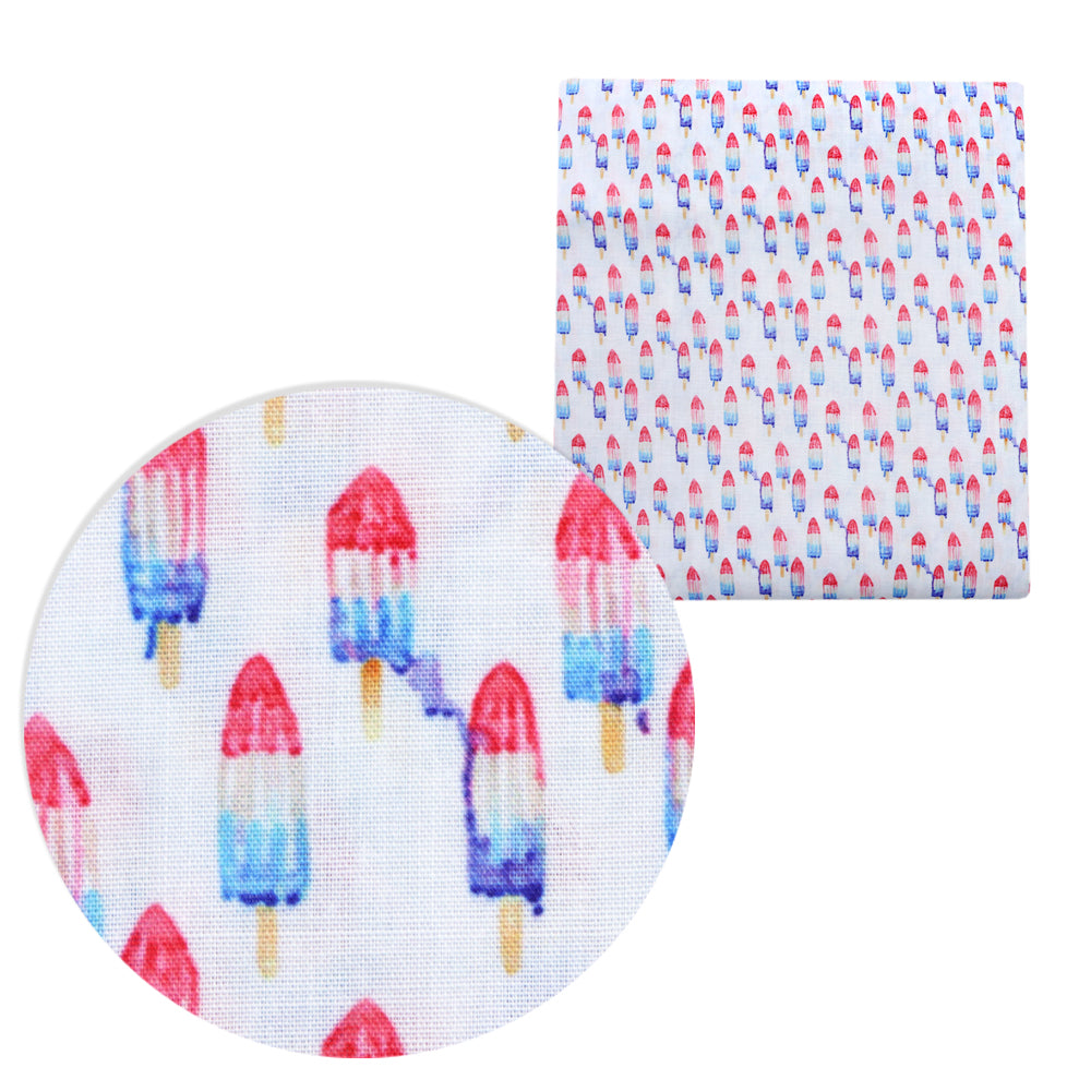 Independence Day (4 of july) Theme Printed Fabric