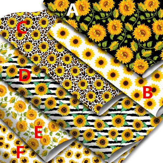 sunflower printed fabric